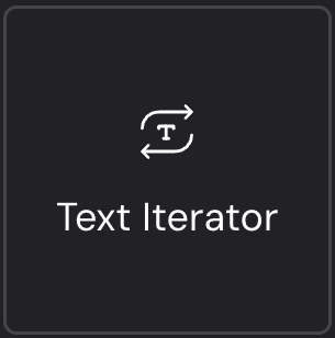 Text Iterator 노드 (공식 문서)
