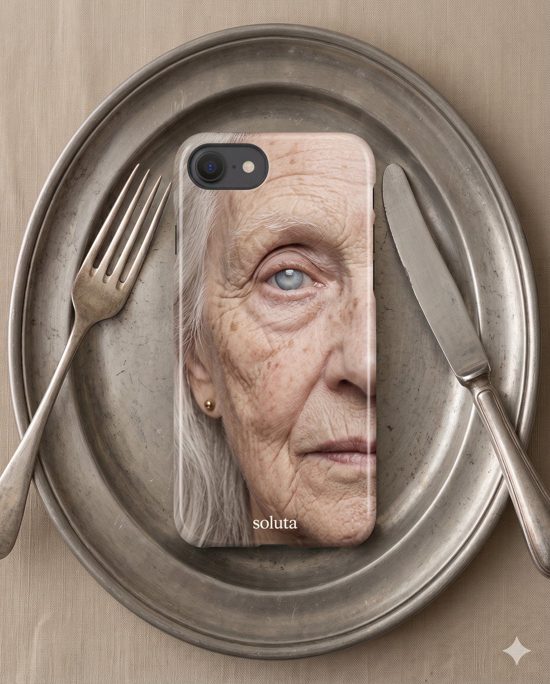 nanobanana pro — baene #049 prompt anatomy - brand phone case mockup